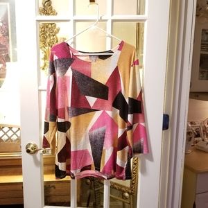 🎄4 for $20! Womens Triangle textured Top